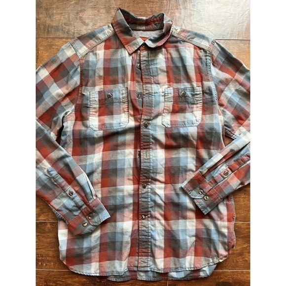 The North Face Mens Button Down Long Sleeve Plaid Shirt Size Medium - Picture 1 of 8